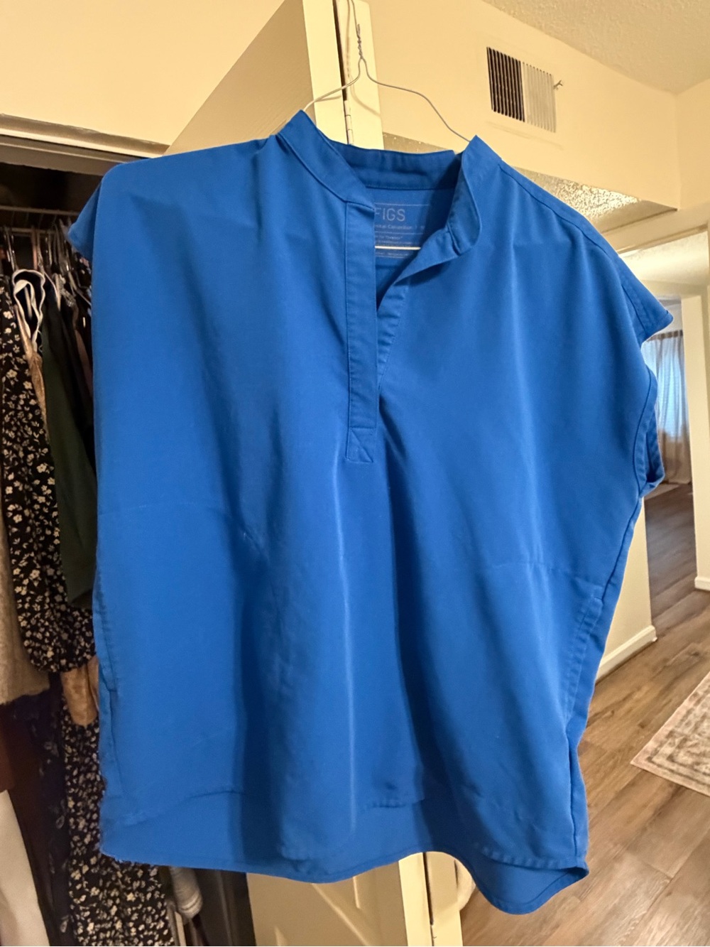 FIGS Women's Royal Blue Rafaela scrub Top